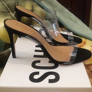 schutz ariella heel transparent